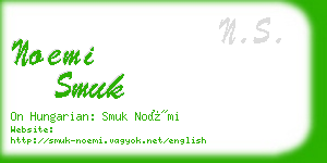 noemi smuk business card